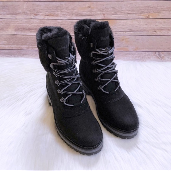 Timberland Women’s Courmayeur Valley 6 Inch Waterproof Faux-Fur Boots - Picture 5 of 9